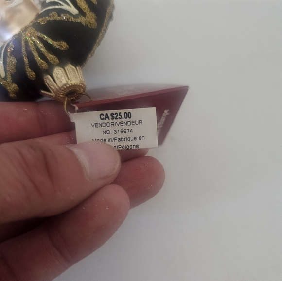 Bombay Holiday European Treasures Blown Glass Santa NWT - Picture 5 of 6